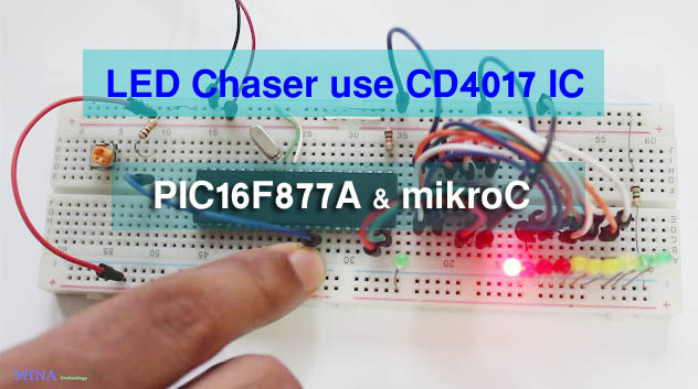 LED chaser use CD4017 image